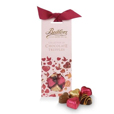 Butlers Collection Milk Truffle & Dark Passionfruit  Hearts Tapered Box, 125G